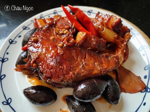 Cá trắm đen kho Nam Định – Nhớ món ngon của mẹ ăn cùng cơm trắng
